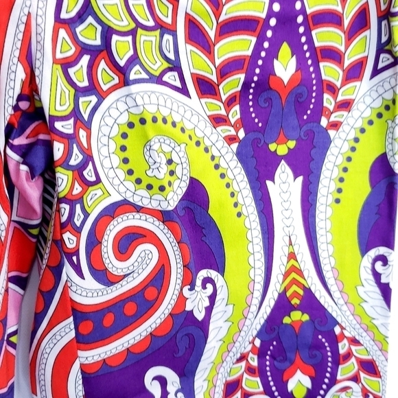 Lafayette 148 New York bright paisley print cropped pants - Picture 10 of 12